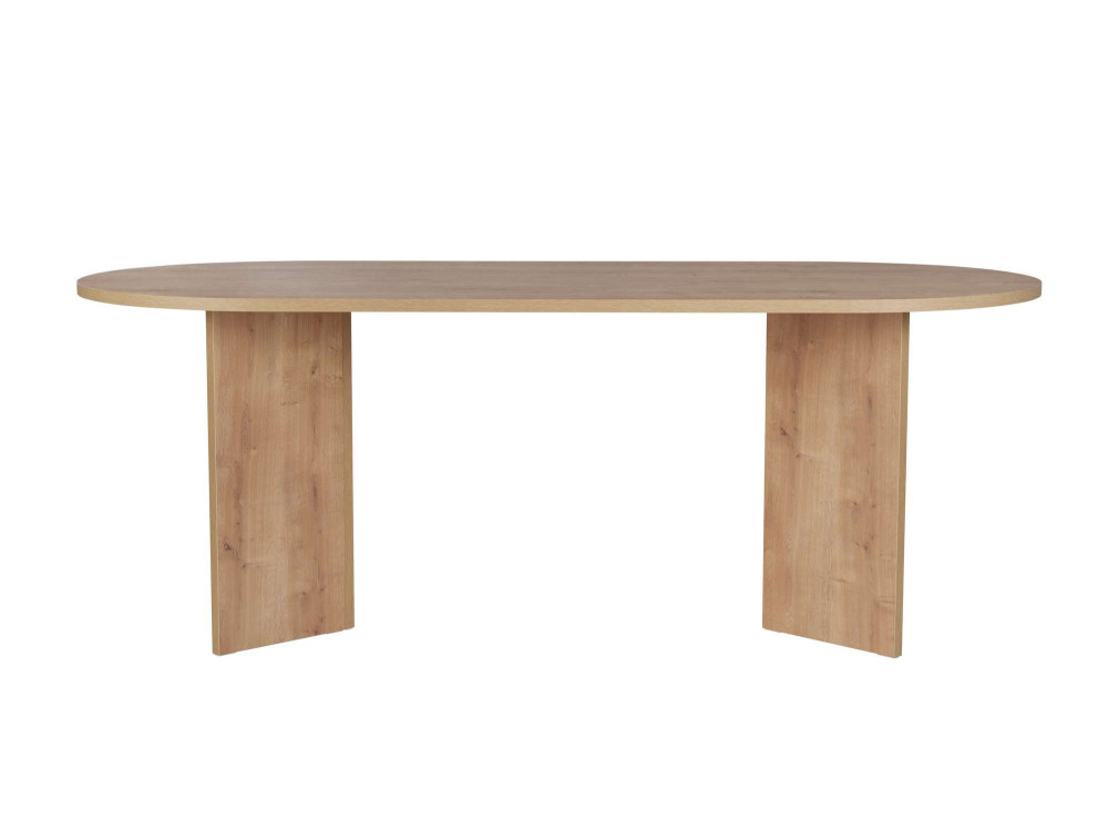 Mesa de jantar de madeira "Sabella" 200 x 90 x 75 cm - Carvalho safira