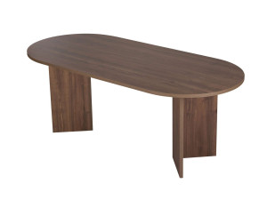 Mesa de jantar de madeira "Sabella" 200 x 90 x 75 cm - Nogueira