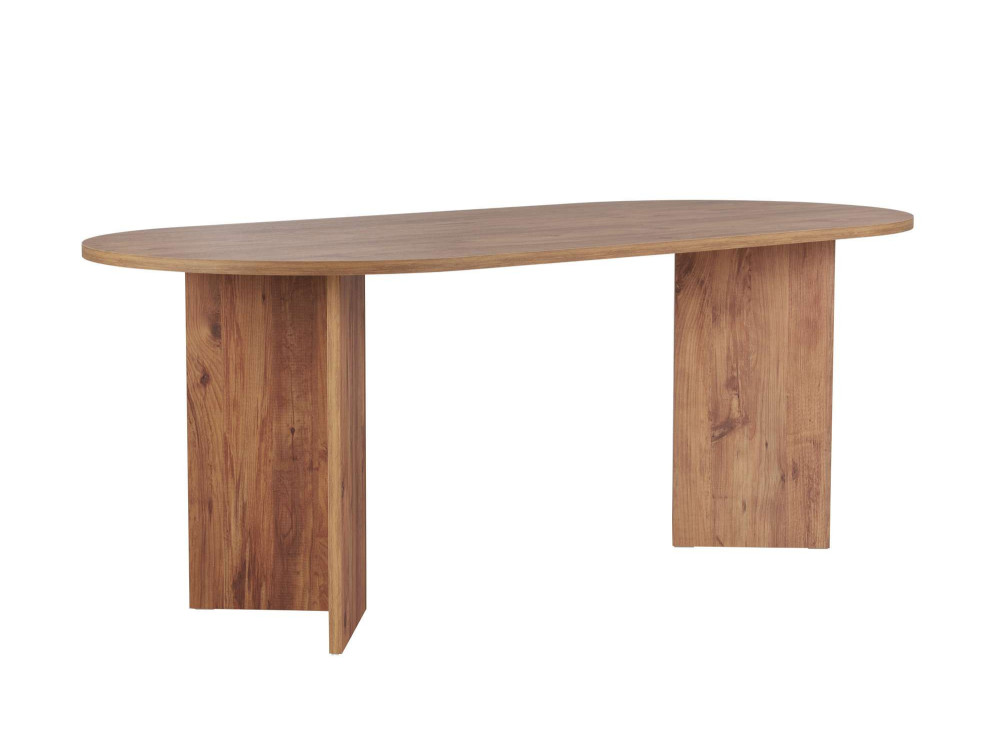 Mesa de jantar de madeira "Sabella" 200 x 90 x 75 cm - Pinho Atlântico