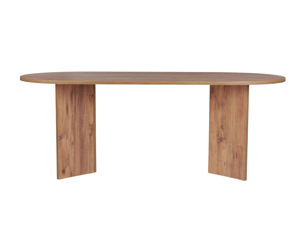 Mesa de jantar de madeira "Sabella" 200 x 90 x 75 cm - Pinho Atlântico