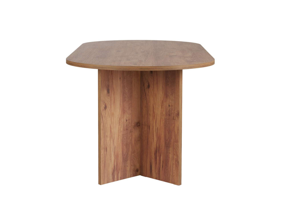 Mesa de jantar de madeira "Sabella" 200 x 90 x 75 cm - Pinho Atlântico