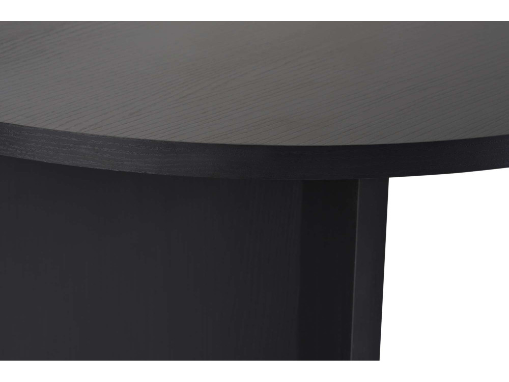 Mesa de jantar de madeira "Sabella" 200 x 90 x 75 cm - Madeira preta
