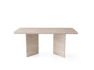 Mesa de jantar de madeira "Lizzard" 180 x 90 x 77 cm - Travertino