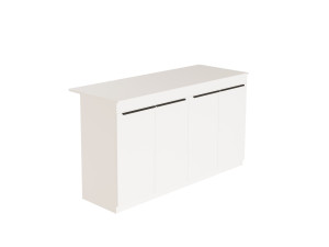 Mesa de cozinha em madeira "Lark" - 160 x 60 x 90 cm - Branco