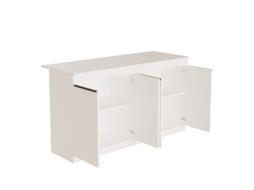 Mesa de cozinha em madeira "Lark" - 160 x 60 x 90 cm - Branco