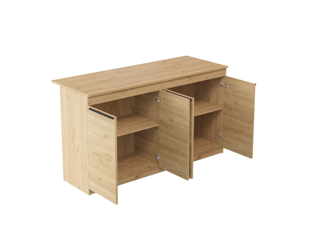 Mesa de cozinha em madeira "Lark" - 160 x 60 x 90 cm - Castanho