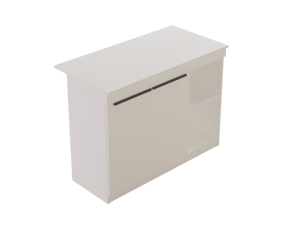 Mesa de cozinha em madeira "Orlando" - 120 x 60 x 88 cm - Branco