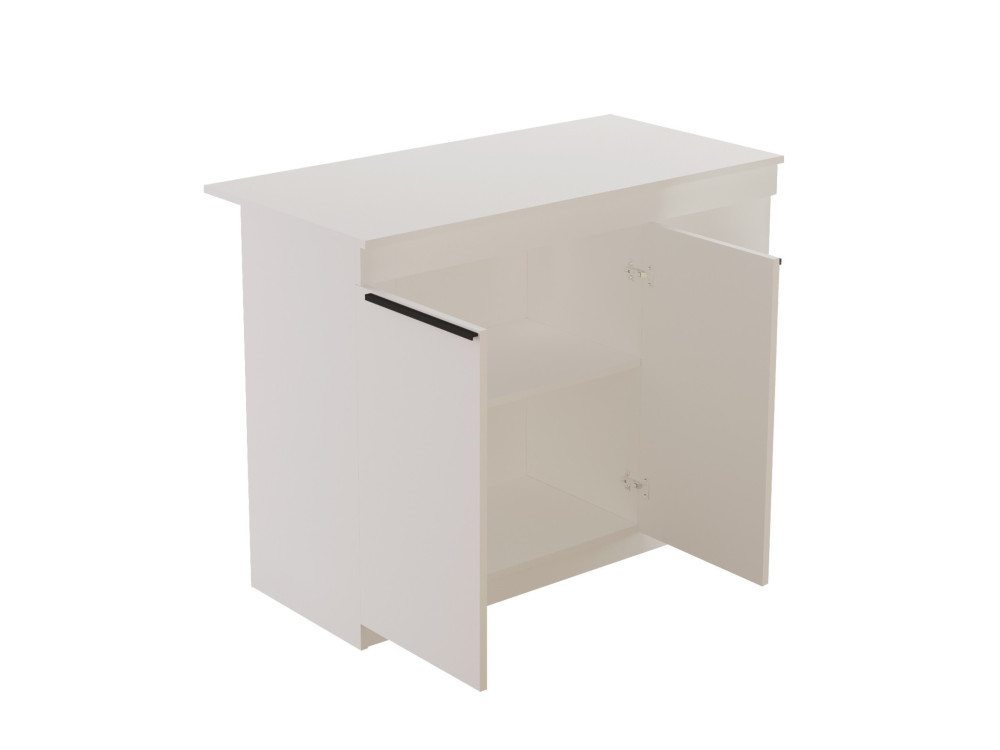 Mesa de cozinha em madeira "Orlando" - 120 x 60 x 88 cm - Branco