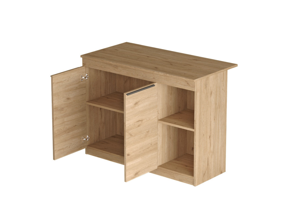 Mesa de cozinha em madeira "Siven" - 120 x 60 x 88 cm - Castanho