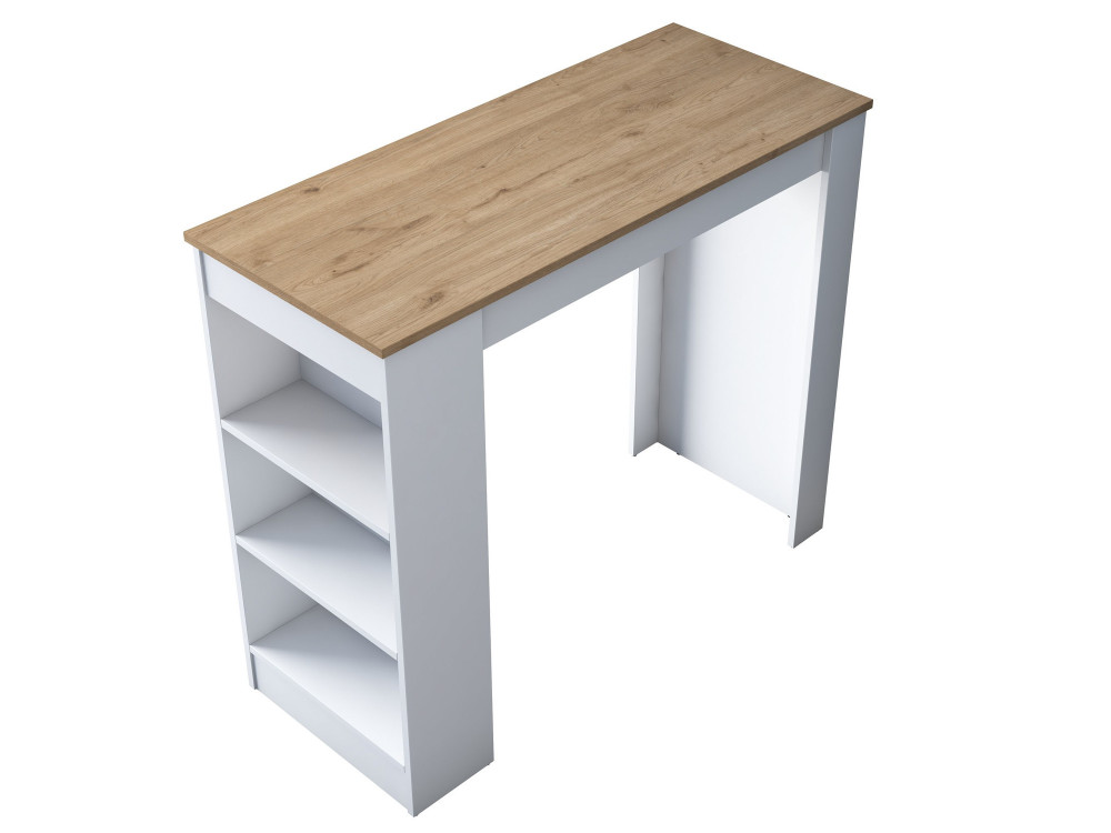 Mesa de jantar em madeira "Juan" - 120 x 50 x 100 cm - Castanho