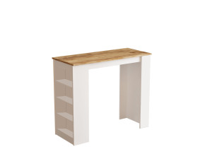 Mesa de jantar "Setup" em madeira - 120 x 52 x 102 cm - Castanho