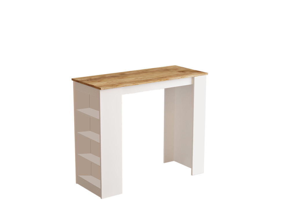 Mesa de jantar "Setup" em madeira - 120 x 52 x 102 cm - Castanho