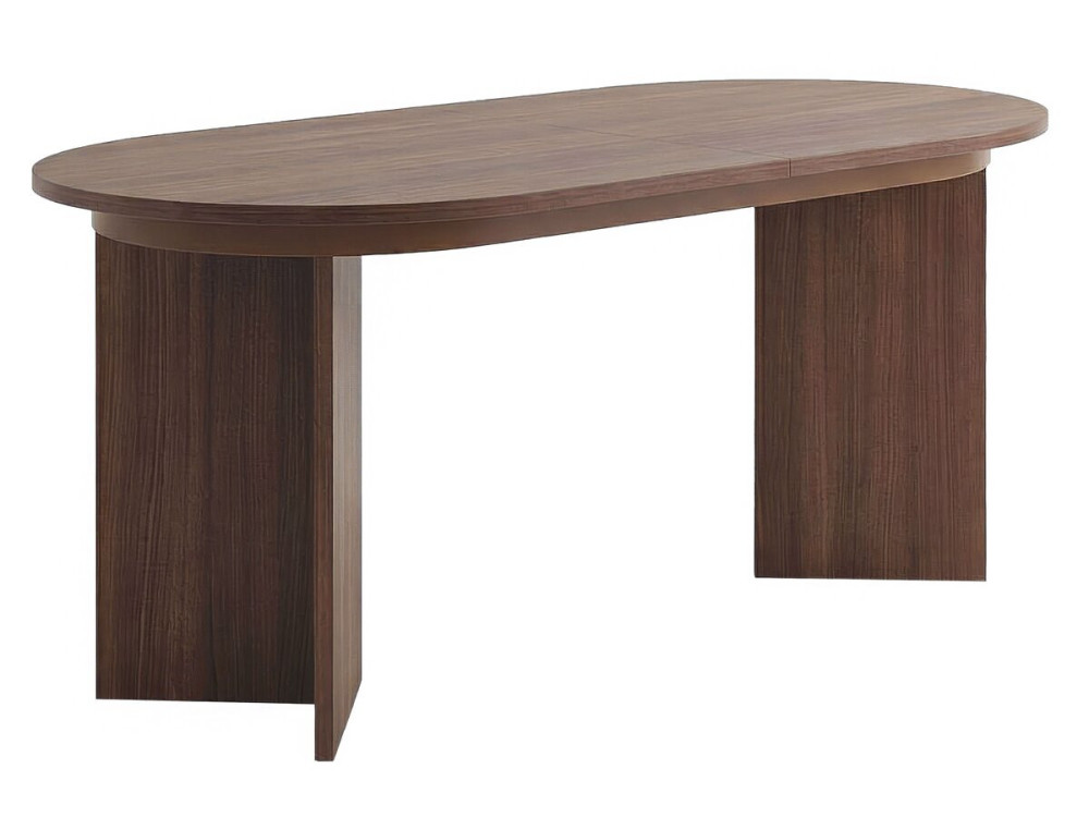 Mesa de jantar extensível em madeira 160/200 cm "Sorell" - 8 lugares - Castanho