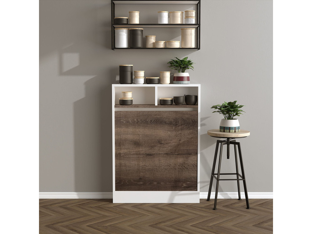 Mesa de jantar dobrável de madeira "Bracked" - 70 x 15 x 96 cm - Bege