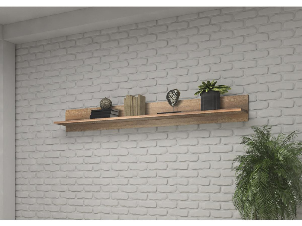 Prateleira comprida TULSA WM - 22 x 180 x 22 cm - Carvalho