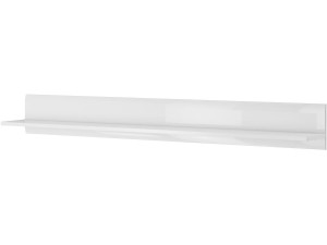 Prateleira comprida TULSA WM - 22 x 180 x 22 cm - Branco brilhante