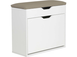 Sapateira "Wade" - 60 x 23,8 x 68 cm - Branco