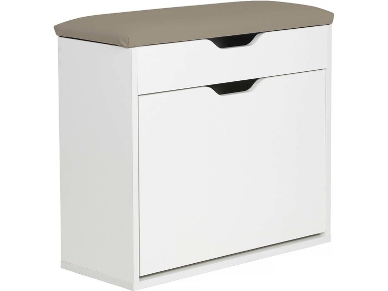 Sapateira "Wade" - 60 x 23,8 x 68 cm - Branco