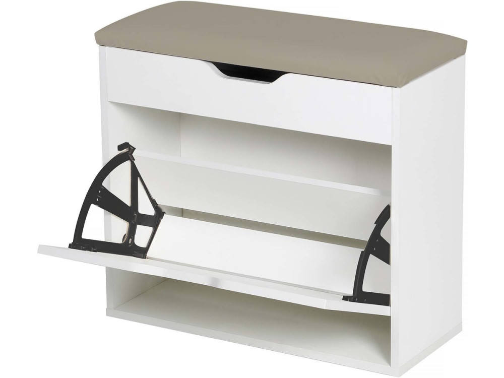 Sapateira "Wade" - 60 x 23,8 x 68 cm - Branco
