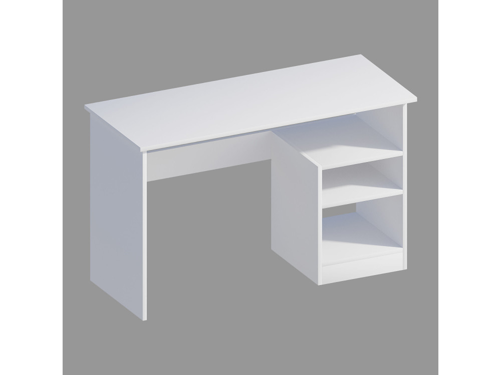 Secretária de madeira "Bahar" - 120 x 50 x 74 cm - Branco