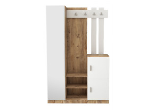 Móvel de madeira para corredor "DD7" - 113 x 37 x 179 cm - Branco