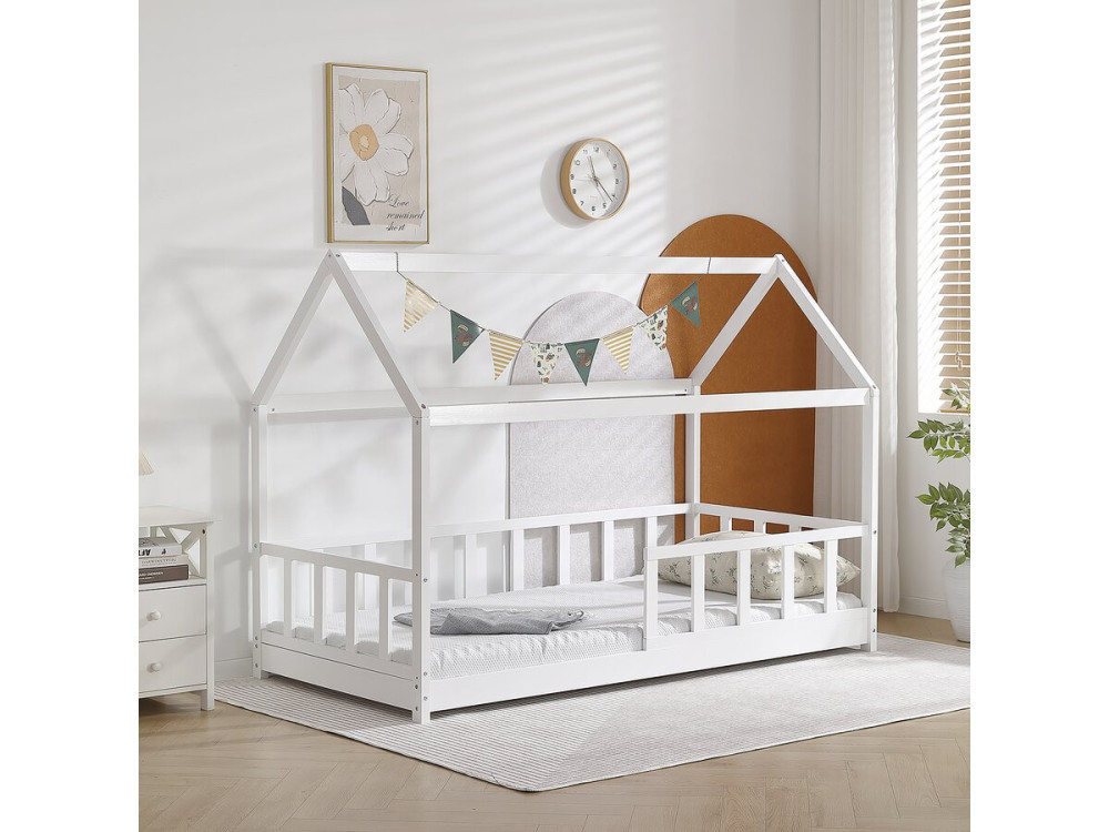 Cama cabine infantil "Mila" - 90 x 190 cm - Branco