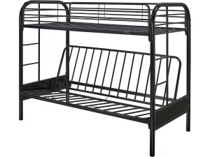 Cama mezanino "POLO" - 90 x 190 cm - Preto