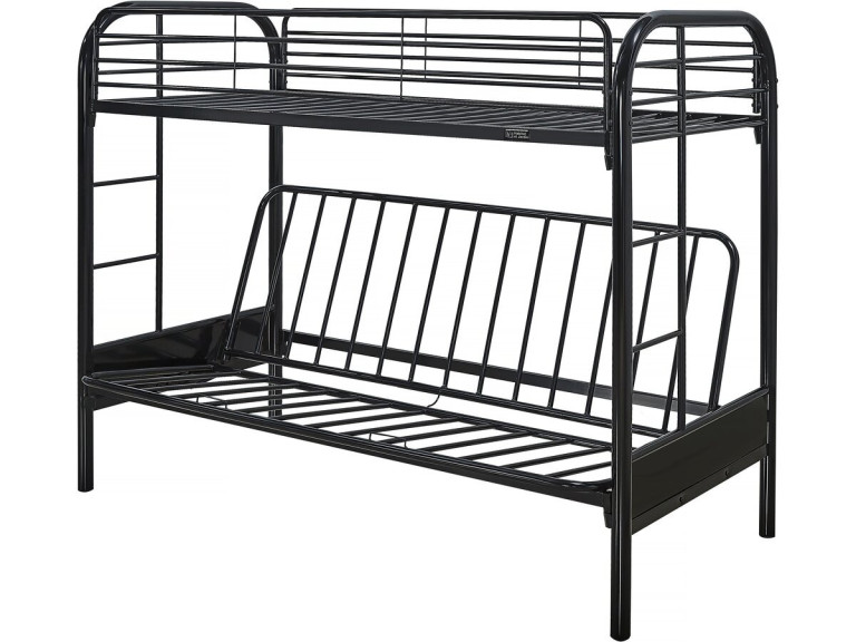 Cama mezanino "POLO" - 90 x 190 cm - Preto