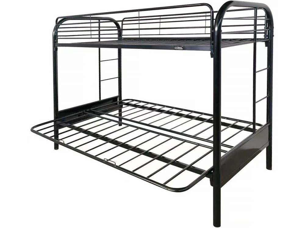 Cama mezanino "POLO" - 90 x 190 cm - Preto