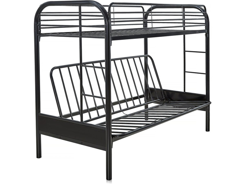 Cama mezanino "POLO" - 90 x 190 cm - Preto
