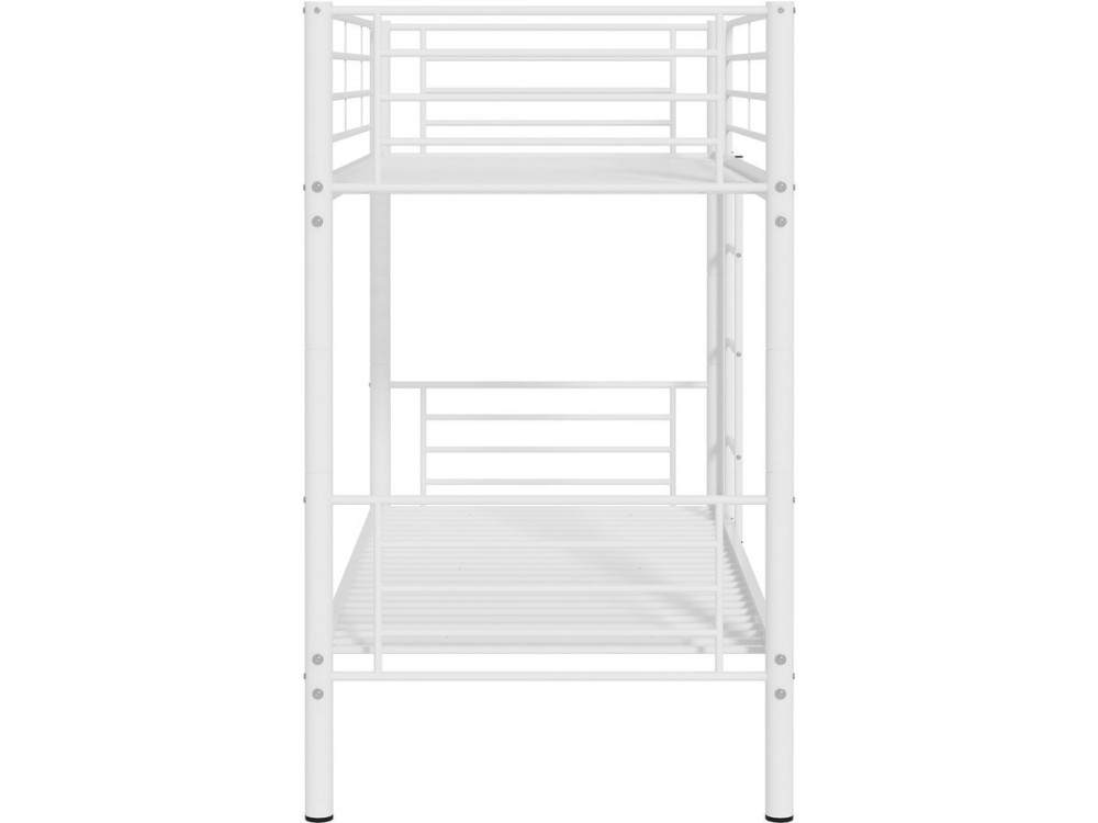 Beliche "ADAM" - 90 x 190 cm - Metal - Branco