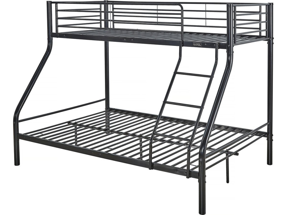 Beliche metálico "Leo" Molas box incluídas - 90/140 x 190 cm - Preto