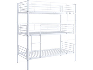 Beliche triplo em metal "Havin" - 90 x 190 cm - Branco