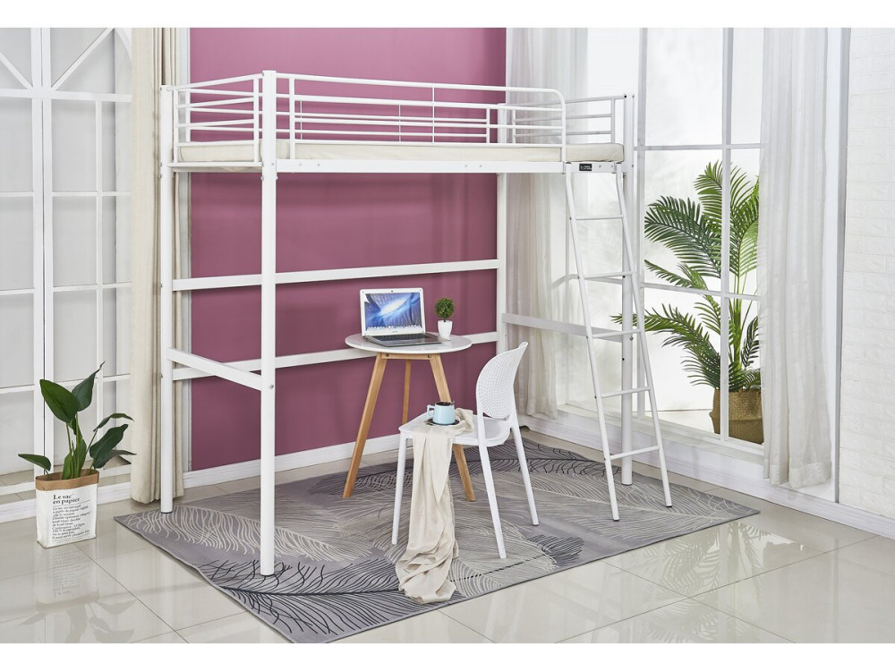 Cama mezanino "Alora" - 90 x 190 cm - Branco
