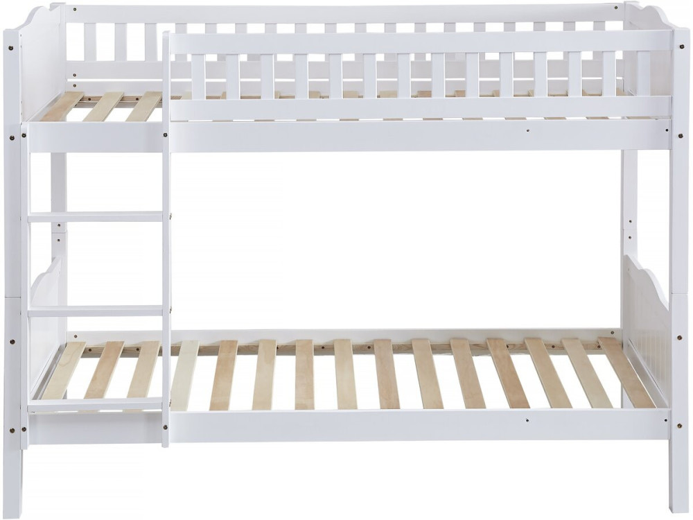 Beliche infantil "Gabriel" - Madeira - Branco - 90 x 190 cm