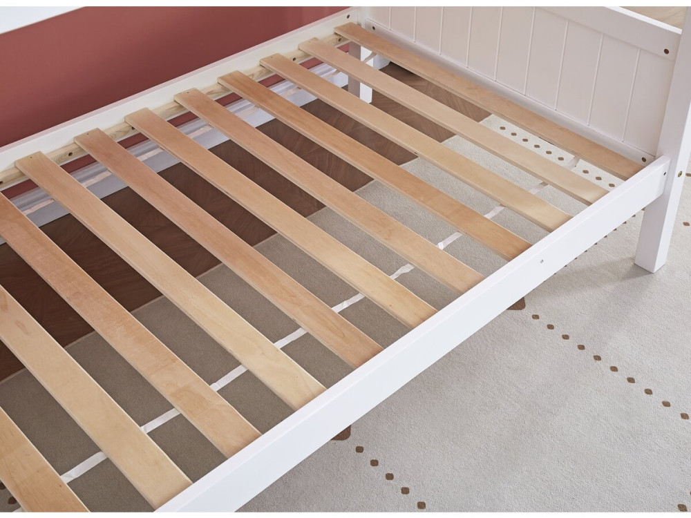 Beliche infantil "Gabriel" - Madeira - Branco - 90 x 190 cm