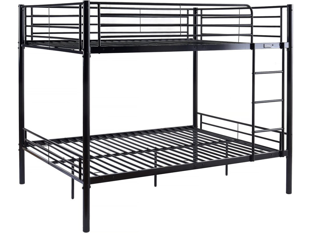 Beliche duplo "Adam" - Box spring incluído - 140 x 190 cm - Preto