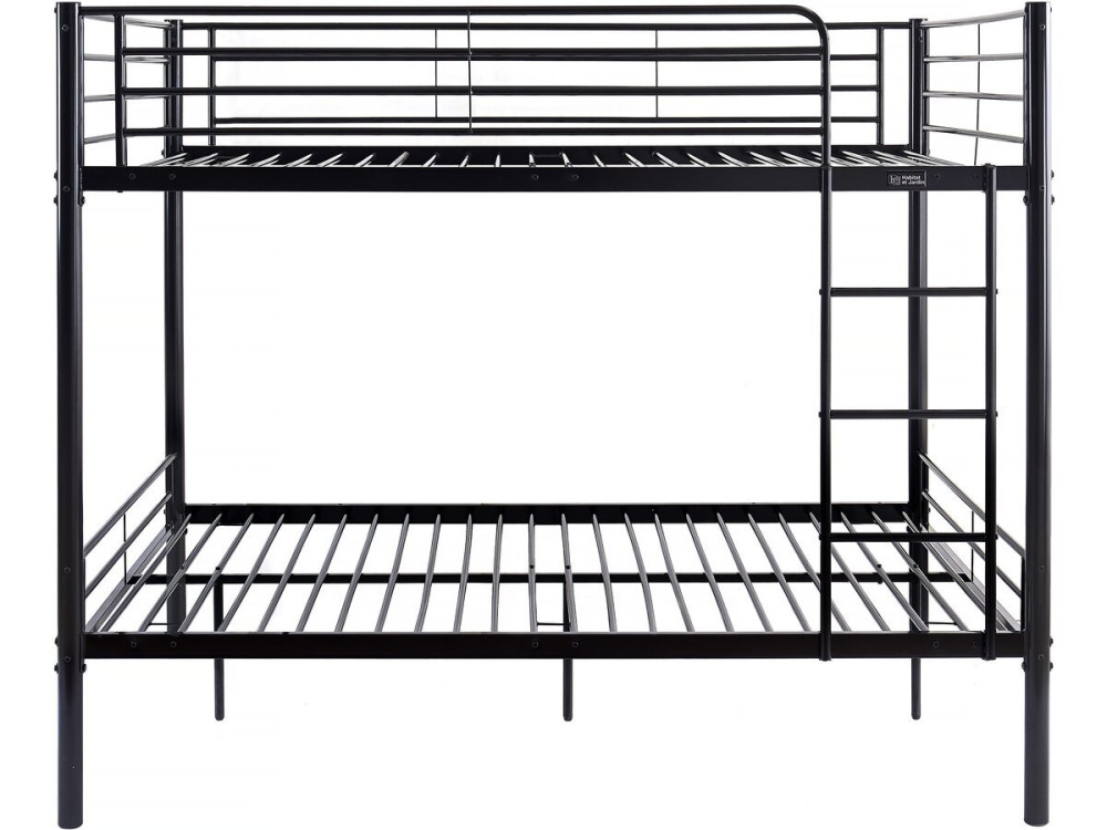 Beliche duplo "Adam" - Box spring incluído - 140 x 190 cm - Preto