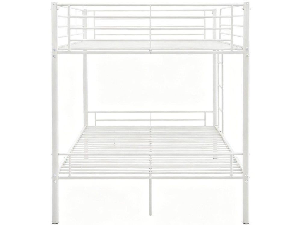 Beliche duplo "Adam" com estrado de molas - 140 x 190 cm - Branco