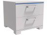 Mesa de cabeceira LED "Karina" - 41 x 38 x 39 cm - Branco