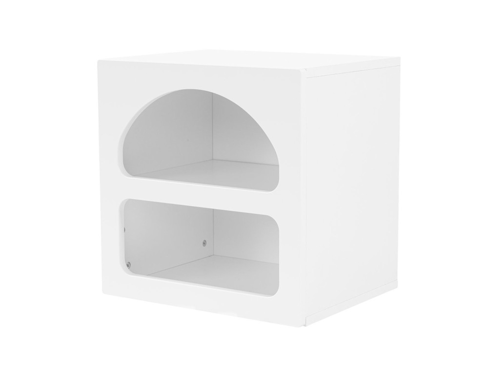 Mesa de cabeceira de madeira "Lorin" 50 x 40 x 50 cm - Branco