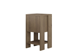 Mesa de cabeceira de madeira "Ema" 30 x 30 x 55 cm - Hitit