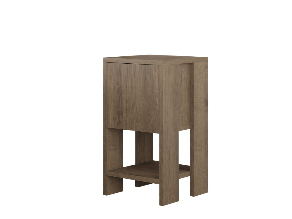 Mesa de cabeceira de madeira "Ema" 30 x 30 x 55 cm - Hitit