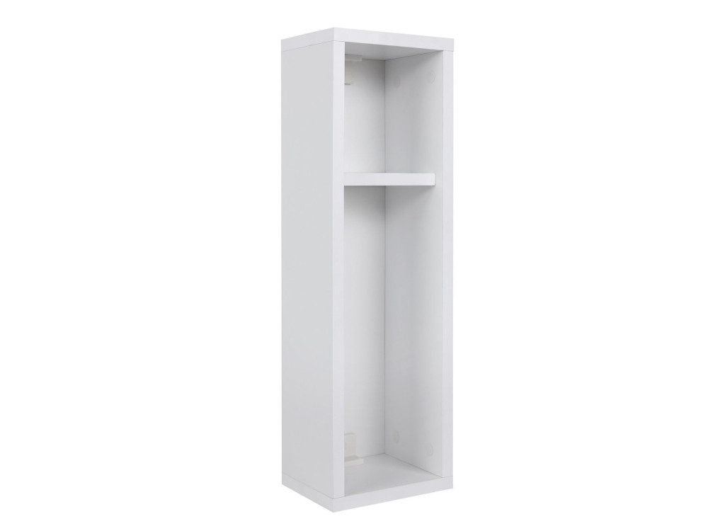 Mesa de cabeceira de madeira "Turra" - 20 x 15 x 65 cm - Branco