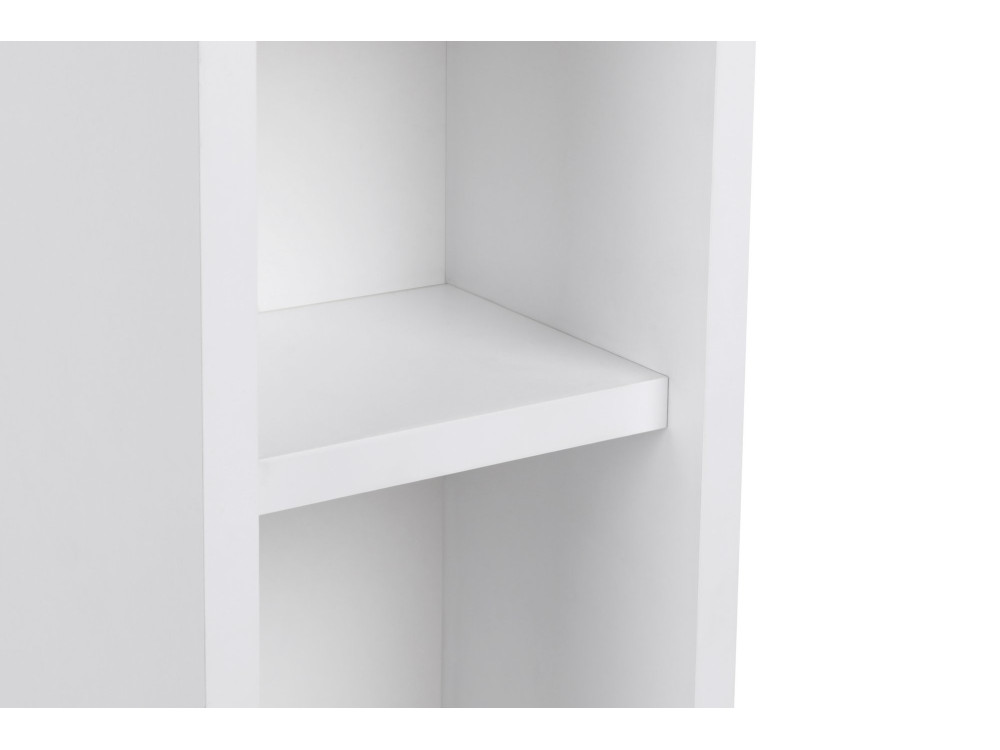 Mesa de cabeceira de madeira "Turra" - 20 x 15 x 65 cm - Branco