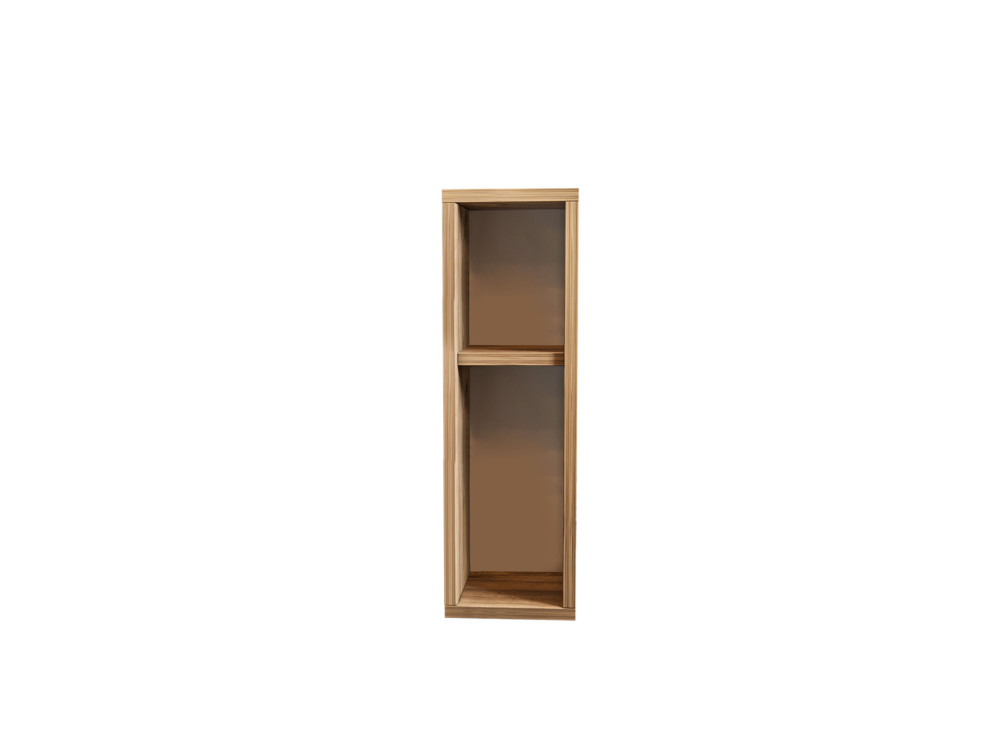Mesa de cabeceira de madeira "Turra" - 20 x 15 x 65 cm - Castanho