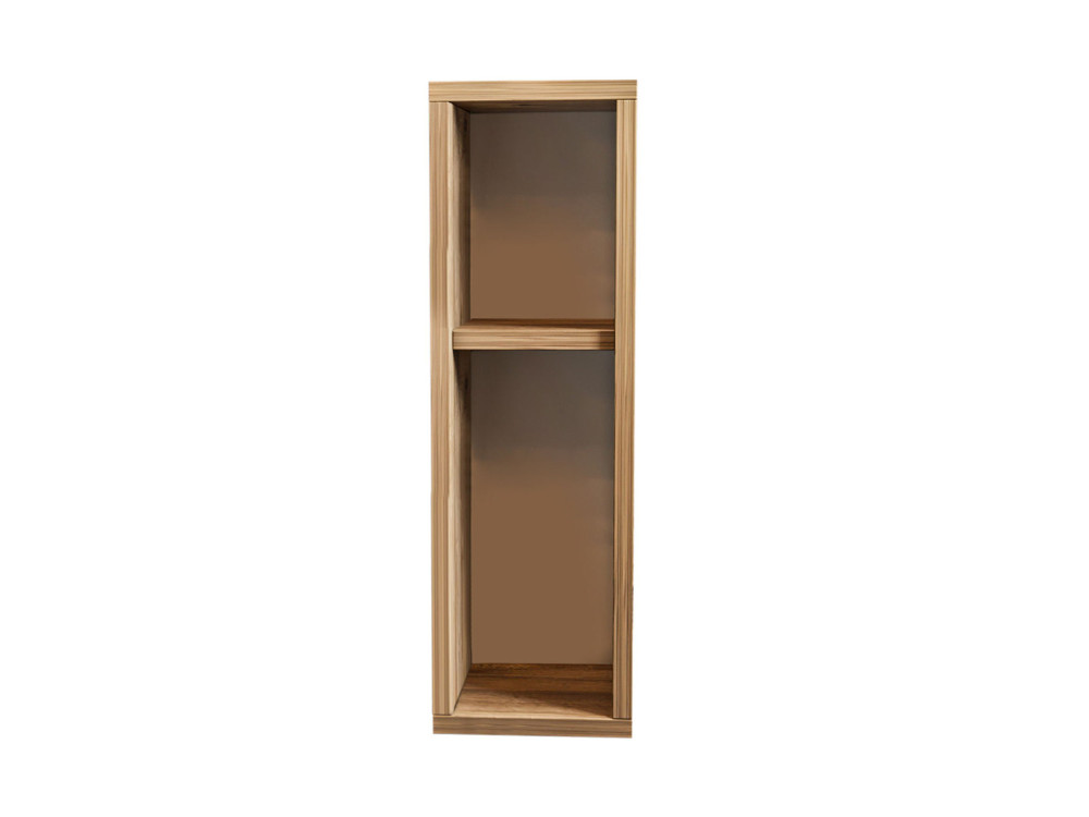 Mesa de cabeceira de madeira "Turra" - 20 x 15 x 65 cm - Castanho