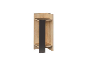 Mesa de cabeceira de madeira "Elos Right" - 25 x 27 x 60 cm - Bege