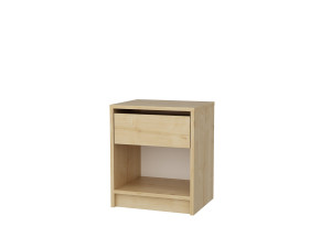 Mesa de cabeceira de madeira "Sheridan" - 45 x 40 x 53 cm - Bege