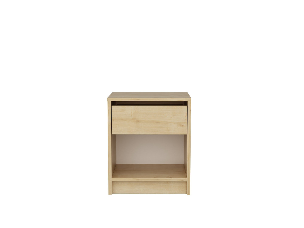 Mesa de cabeceira de madeira "Sheridan" - 45 x 40 x 53 cm - Bege